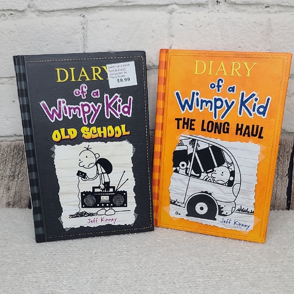Kids/Children's Illustrated Fun Diary of a Wimpy Kid Two Book Set Book 9/Book 10